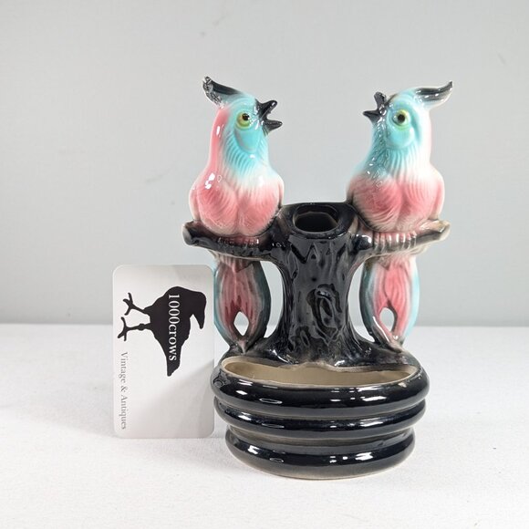 AS-IS Maddux of California Colourful Bird Planter Figurine Vase - Picture 11 of 12